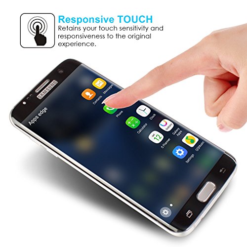 Arbalest   S7 Edge Protectores de Pantalla  Protector Pantalla Cristal Templado Curvo Marco para Samsung Galaxy S7 Edge  Negro
