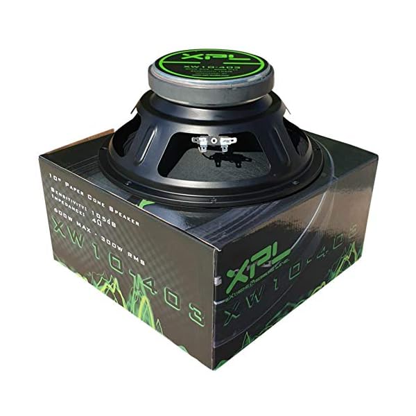 XPL XW10-403 XW10 403 Lautsprecher niedrige Mitte Diffuser tieftonlautsprecher 25,00 cm 250 mm 10" diameters 300 watt rms 600 watt impedanz von max 4 ohm 105 db Automobil Haus dj schwarzes 1 stück