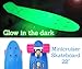 Produktbild Hellmet Mini Cruiser Skateboard 22" - Penny Board Style - Longboard - Vinyl Cruiser - Glow Deck - leuchtet im Dunklen - Premium Qualität - Weihnachtsangebot - Jetzt zuschlagen!!!