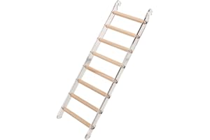 SUPVOX Acrylic Parrot Cage Ladder with Multi-Layer Anti-Slip Steps Bird Cage Accessories for Budgies and Small Birds Climbing Toy for Bird Exercise and Fun