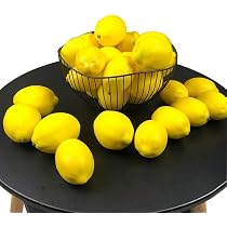 Lorigun 12 Citrons artificiels de Faux Fruits de Citron pour la décoration, Fruits artificiels de Citron, Couleur Double (6 Citrons Verts + 6 Citrons Jaunes Lorigun 12 Citrons artificiels de Faux Fruits de Citron pour la décoration, Fruits artificiels de Citron, Couleur Double (6 Citrons Verts + 6 Citrons Jaunes