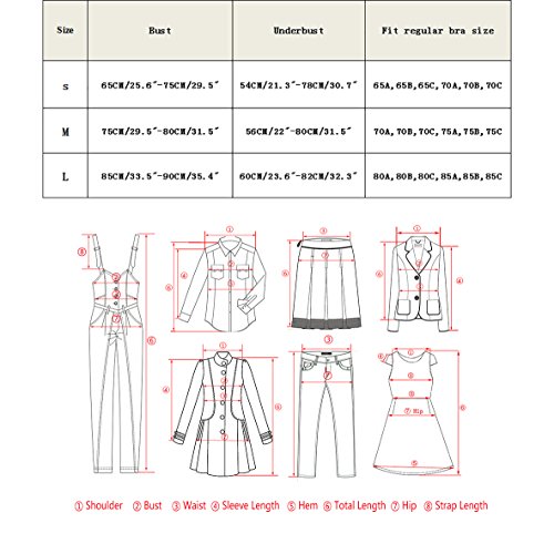 ISASSY Damen Sport-BH mit Pushup Funktion wattiertes Sport BH ohne Bügel für Radfahren, Joggen, Tanzen, Yoga und Aerobics - 7