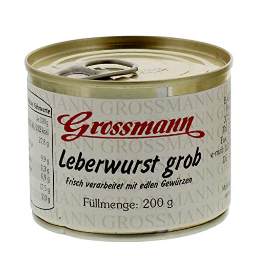 Preisvergleich Produktbild Grossmann - Leberwurst grob - 200g