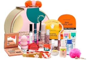 SEPHORA FAVORITES Sephora Adventskalender 2025 - Premium Adventskalender - 24 Überraschungen, darunter Make-up, Pflege, Badprodukte oder Accessoires - New In Metal Box