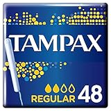 Tampax Cardboard Regular Mega Pack, 48 Tampons