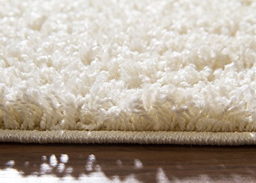 Shaggy Hochflor Teppich Happy Langflor Teppich in Creme / Beige mit Öko-Tex Siegel, Größe: 160×230 cm - 3