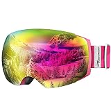 GAFAS DE DESEQUILIBRIO DE DESEMPEÑO CON DISEÑO SIN ESTRUCTURA - La gran lente esférica sin marco brinda una vista clara y sin obstrucciones de las pendientes. Diseñado para el MÁXIMO RENDIMIENTO Y COMODIDAD.