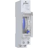 Plikc TIM501 - Electromechanical Knights Time Switch (Daily Programming, Installation on DIN Bar 1 Module, Power Reserve 72 H