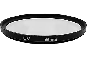 HXDZIEORY 49mm UV Filter for Canon EOS R100 R50 R10 with RF-S 18-45mm Kit Lens, for Canon EOS M50 M50 Mark II M5 M6 M6 Mark II M200 M100 with EF-M 15-45mm Kit Lens & More Lenses with 49mm Filter Thread