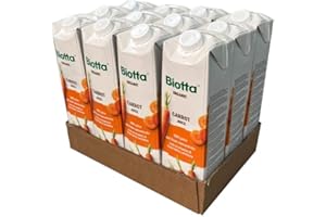 A.VOGEL Biotta Organic Carrot Tetra Pack | Rich in Vitamin A which Contributes to the Maintenance of Normal Vision | Source of other Plant-based Nutrients | Not from Concentrate | 12 x 1L