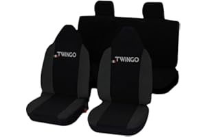 Lupex Shop - Twingo_N.GS - Housses de siège, Noir/Gris foncé