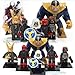 Produktbild mini figures star wars marvel avengers man keyrings dc super hero fits with lego Marvel Villains - 6 mini figur...