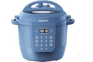 Instant Pot Multicooker, 5,7L 7-in-1 Pentola a Pressione, Vaporiera, Scaldavivande in Acciaio Inossidabile Spazzolato, Adatta a Cucinare Riso, Zuppa, Verdura e Yogurt a Cottura Lenta, Sogno Blu