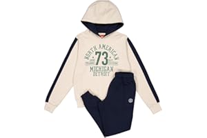 ALPHADVENTURE - Tuta da bambino completa, set sportivo, set 2 pezzi, felpa e pantaloni sportivi, tuta da scuola - taglie dai 6 ai 14 anni.