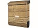 Produktbild KlebeSpatz® Motiv Bild Briefkasten XXL Premium Line Holz 1 mit Zeitungsrolle Zeitungsbox A4 Einwurf Rostfreier Stahl