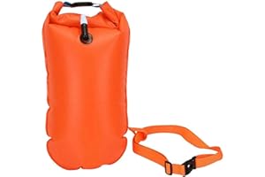 LUCKXING Swim Buoy Outdoor Swimming Buoy Swimming Tow Float and Dry Bag for Open Water Swimmers and Triathletes Light and Visible Float for Safe Training and Racing
