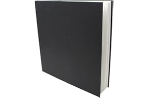 Artway Studio - Kwadrat Szkicownik W Twardej - 285mm - 92 stron/46 kartek z papierze o wkład gramaturze 170 gsm - Czarny szkicownik w twardej oprawie