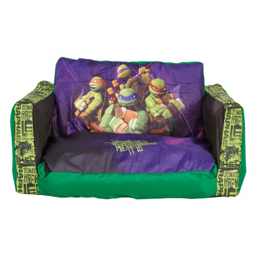 Turtles 2 in 1 Inflatable Flip Out Sofa and Lounger