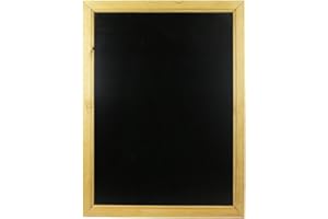 Chalkboards UK WC101 Framed Blackboard, Wood, Black, A1 (87 x 62.5 x 1.5cm)