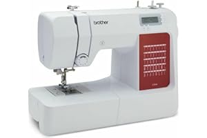 Brother CS10s Classic (40 Stiche) - Computer-Nähmaschine, Weiß, Rot