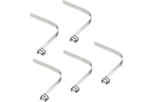 PATIKIL 8x8mm Kayak Remo Broches, 5 Paquetes Palo Pulsador Botón Resorte Clips Acero Sólido Botón Bloqueo Tubo Único Pasadores para Camping Toldo Carpa Poste