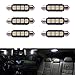 Produktbild XCSOURCE® 6 x Auto Dom 5050 SMD LED Canbus Lampe Licht Innengirlande LED 42MM Weiß LD308