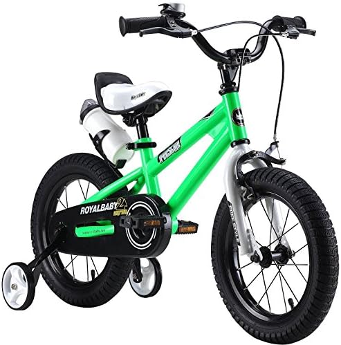 R BABY 16” INCHES FREESTYLE BMX KIDS BIKE IN COLOUR RED GREEN BLUE AND WHITE + free heavy duty removable stabilisers + free sports wate bottle and holder(16” green)