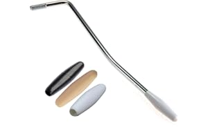 WANDIC Brazo de trémolo, barra de metal simple de 6 mm con 3 puntas vibrato brazo manivela para guitarra eléctrica sistema trémolo