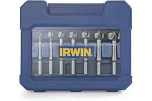 IRWIN Marples Forstner Bit Set, Wood Drilling, 8 Piece (1966892)