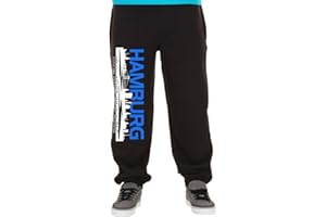 UGLYSHIRT89 Hamburg Skyline Jogginghose | Fussball | Männer | Elbe | Fan | Herrn | Hansestadt | Trikot | Ultras