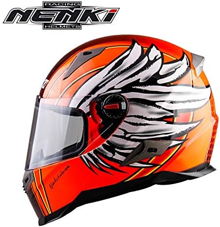 PinkDreamland Motorcycle full face helmet E.C.E certification - Full face motocross helmet Cromwell helmet anti-fog and anti-glare mirror modular flip helmet (M, L, XL, XXL),XL
