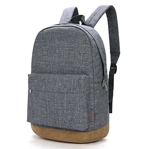 Preisvergleich Produktbild Tinyat Hochschule Bookbag Laptop-Rucksack Stilvolle Schultasche Wandern Daypack Rucksack T101, Grau