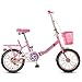 Produktbild SXZHSM Kinder-Faltrad 16-Zoll-Jungen und Mädchen Bike Girl 6-10 Jahre alt Pink Kinderfahrrad (Color : Blue)