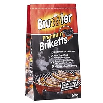 Bruzzzler Premium Holzkohlebriketts Grillkohle Grillbereit In Ca 35 Minuten Fsc Zertifiziert Hochwertige Kohle Zum Grillen