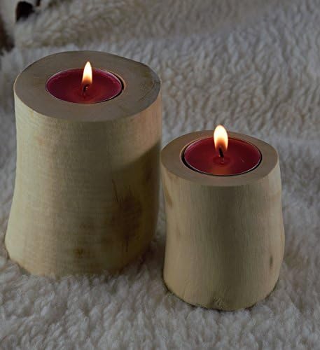 Handmade unique home decor natural rustic driftwood tea light candle holder walentines gift
