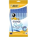 BIC 918532 Kugelschreiber Cristal Soft, 10-er Packung, blau