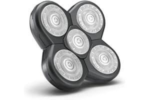 LOEVERY Lame di Ricambio per Rasoio Rasoio Elettrico, Lama di Ricambio per Barba 5 Teste per Uomini con una Rasatura Pulita, Lama di Ricambio Barba Doppio Capelli Trimmer per 5 6 7 Teste Rasoio Elettrico