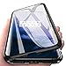 Produktbild DoubTech Rundum Hülle für OnePlus 7 Pro Magnetische Adsorption Handyhülle 360 Grad Schutzhülle Stark Magneten Aluminiumrahmen Dual Haptik Gehärtetes Glas Stoßfest Metall Flip Cover