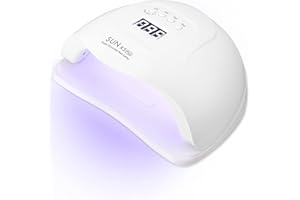 NEFLSI 168W Nageltrockner UV LED Lampe für Nägel Gelnägel Professionelle Nagellampe mit 10/30/60/99s Timer,Sensor,LCD Display,Abnehmbar Bodenplatt,Schnell Trocknen für Finger/Zehennagel