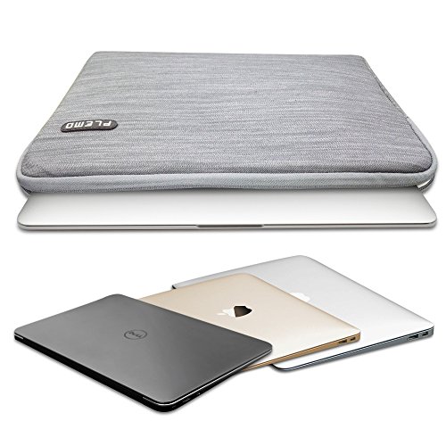 Plemo Hülle Sleeve Tasche aus Denim-Gewebe für 33-33,8 cm (13-13,3 Zoll) Laptop / Notebook Computer / MacBook / MacBook Pro / MacBook Air, Grau - 4