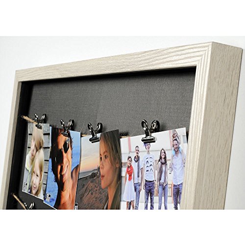 HAB & GUT (FR030) Bilderrahmen mit 8 Metallclips an zwei Schnüren - 2