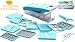 Vivir High Quality 12 in 1 Fruits And Vegetable Cutter - Chopper, Grater, Peeler - All In One (Blue) RS.499.00