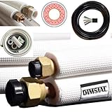 Sehr hochwertig isoliert, montagefertig gebördelt und an beiden Enden mit Anschlußmuttern versehen.