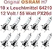 Produktbild 10 Stück OSRAM H7 Leuchtmittel Autolampen Scheinwerfer Abblendlicht 12 Volt/55 Watt - 64210CLC PX26d Classic Glühbirnen