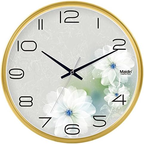 TIANT UK- Modern creative silent digital wall clock for bedroom living room ( Color : Gold , Size : 8 inch )