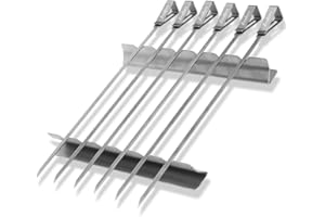 Enders® SCHASCHLIKSPIESS-SET EDELSTAHL 8802, Grillspieße, Fleischspieße, Grill-Zubehör, Gasgrill BBQ, 42 x 15 x 3 cm