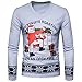 Produktbild Soupliebe Herren Herbst Winter Weihnachten Weihnachten PrintingTop Langärmeliges T Shirt Bluse für Herren