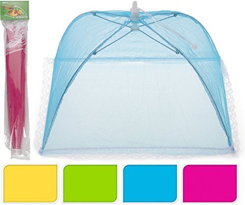 Abdeckhaube Speisehaube Haube Speiseschirm Insektenschutz Lebensmittel Fliegenhaube Faltbar (1x, Gelb)