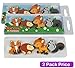 Produktbild Cute WOODLAND Tier Kinder Radierer – 2 Packungen/4 Radierer Pro Pack (Fox, Reh, Eichhörnchen und Igel)