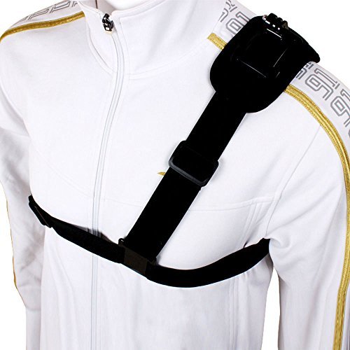 Hapurs Chest Schultergurt Berg Harness Einzel-Schulter-Videokamera -Schulter-Brustgurt Unterstützt Gurt für GoPro Hero 2 3, GoPro HD, GoPro HERO 3+, GoPro Hero 4, Sj4000 Kamera - 6
